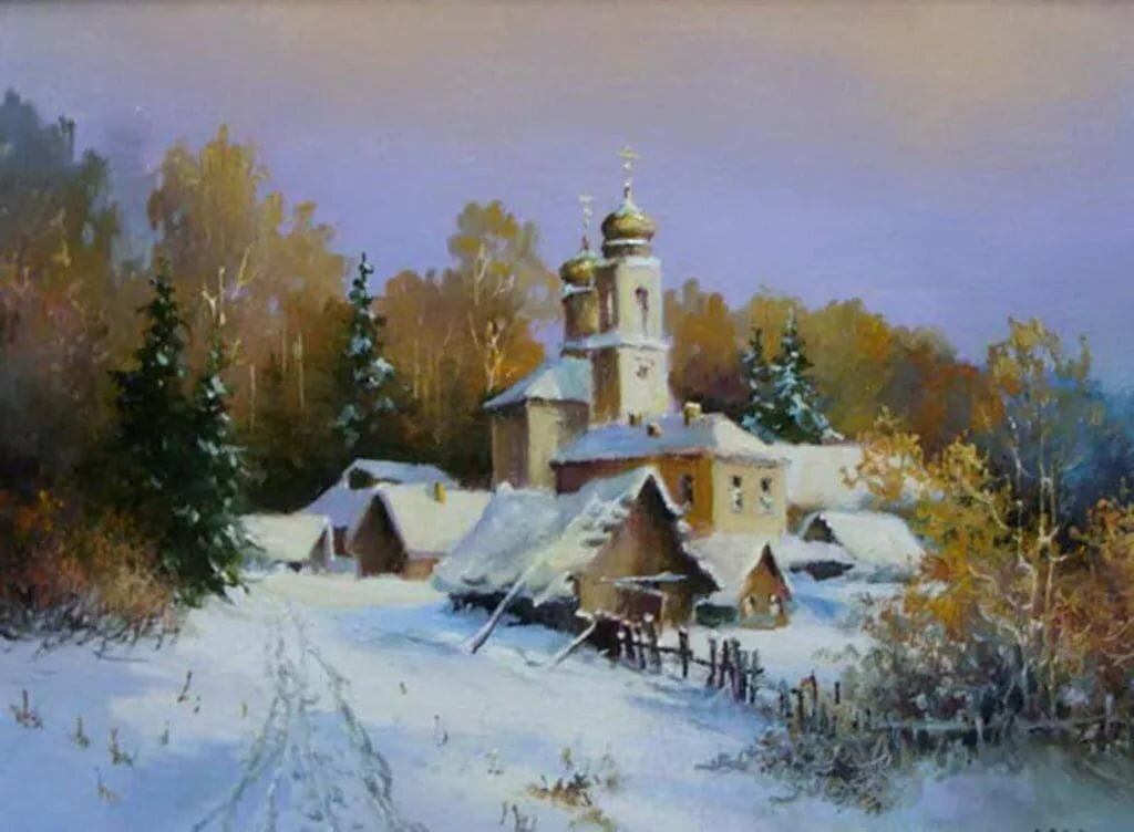 зимние пейзажи \ художник краевский владимир захарович фото