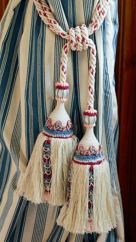 подхват для штор с кисточками фото