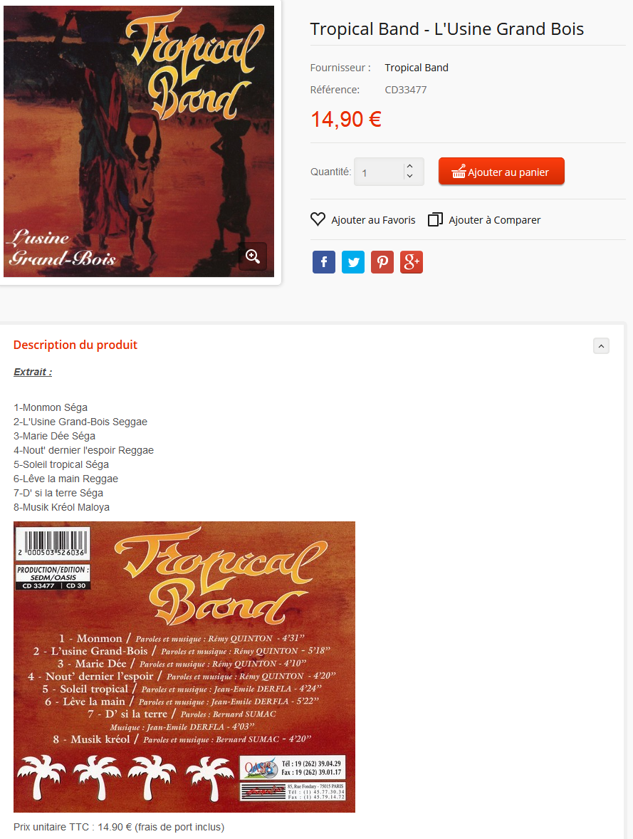 Tropical Band - L'Usine Grand Bois S1200