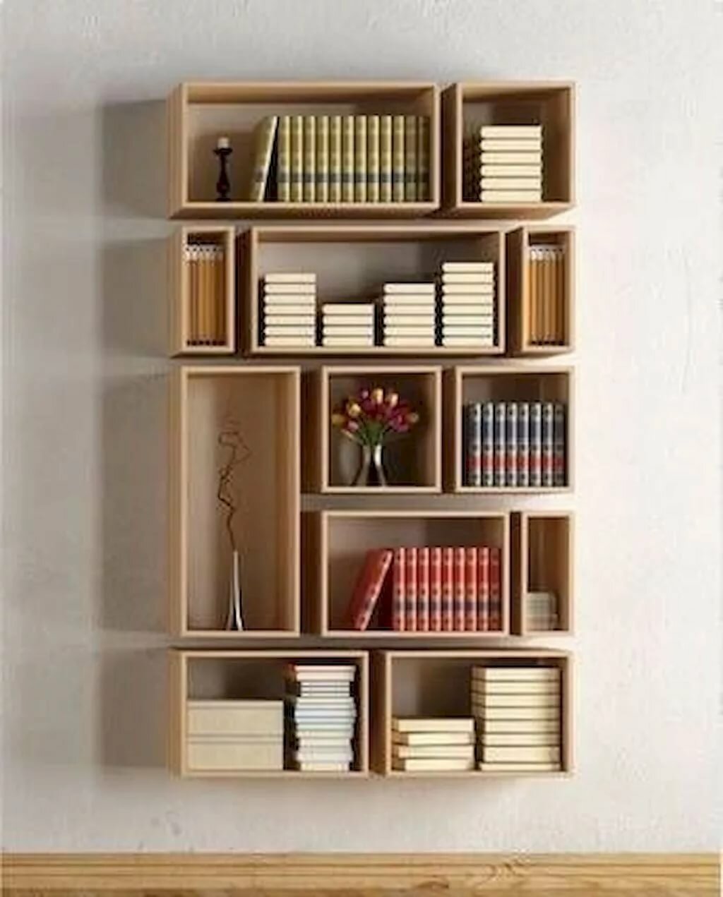 Creative Design Ideas For Your Bookshelves Home on Decor