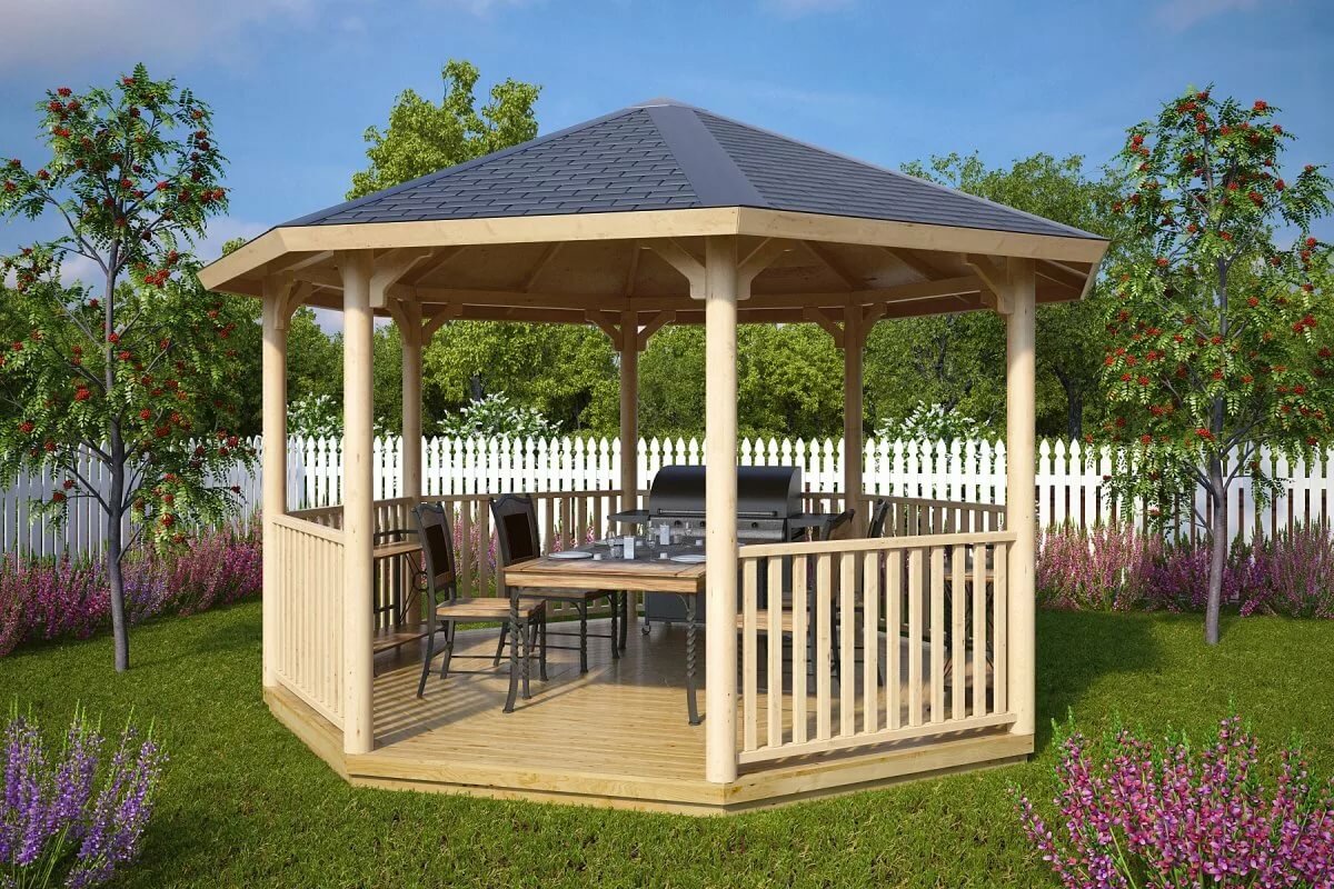 wooden gazebo беседки фото