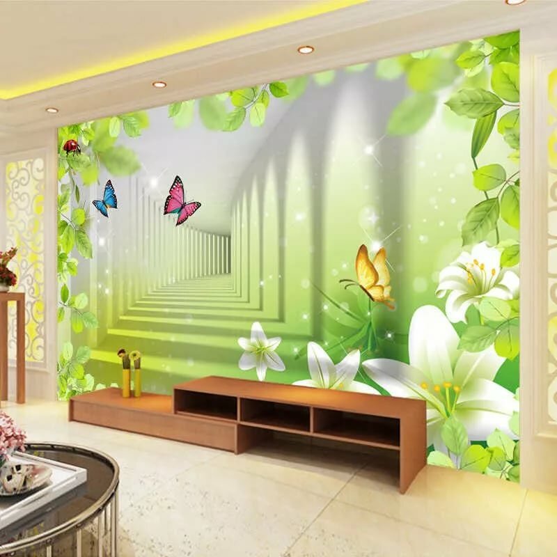 фотообои 3д для стен бабочки фото