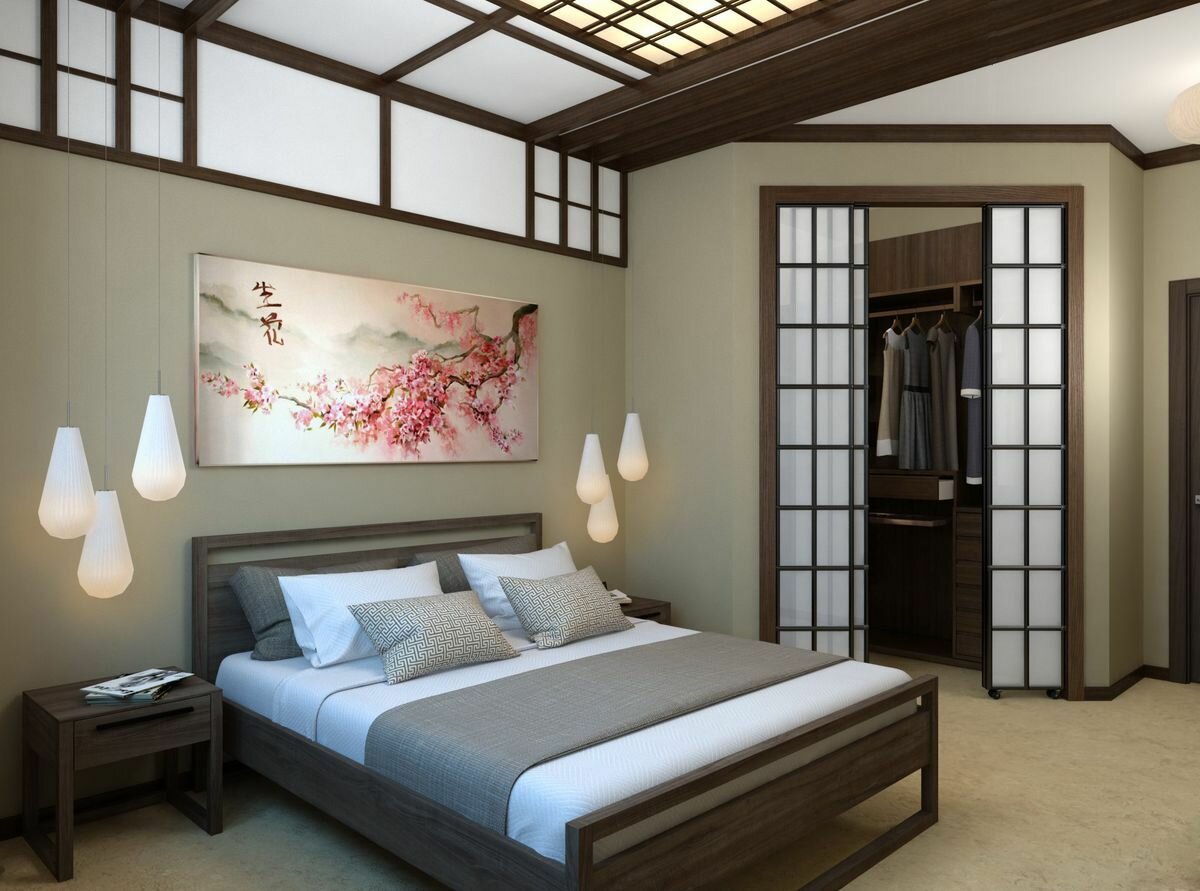 комната в стиле японии