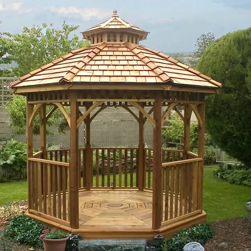 wooden gazebo беседки фото