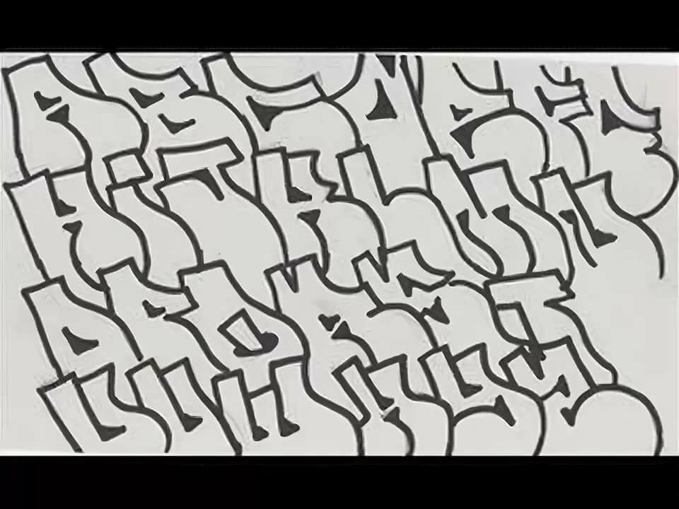 Throwie Alphabet - YouTube. граффити шрифты. 