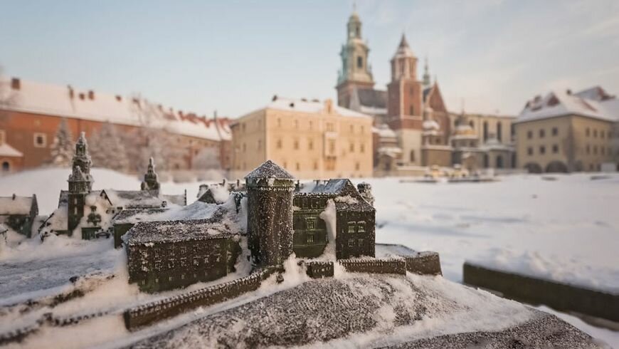 краков зимой фото