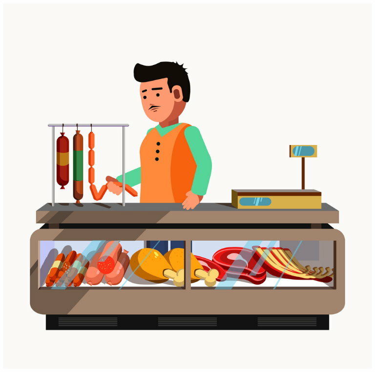 прилавок продавца продуктовый фото