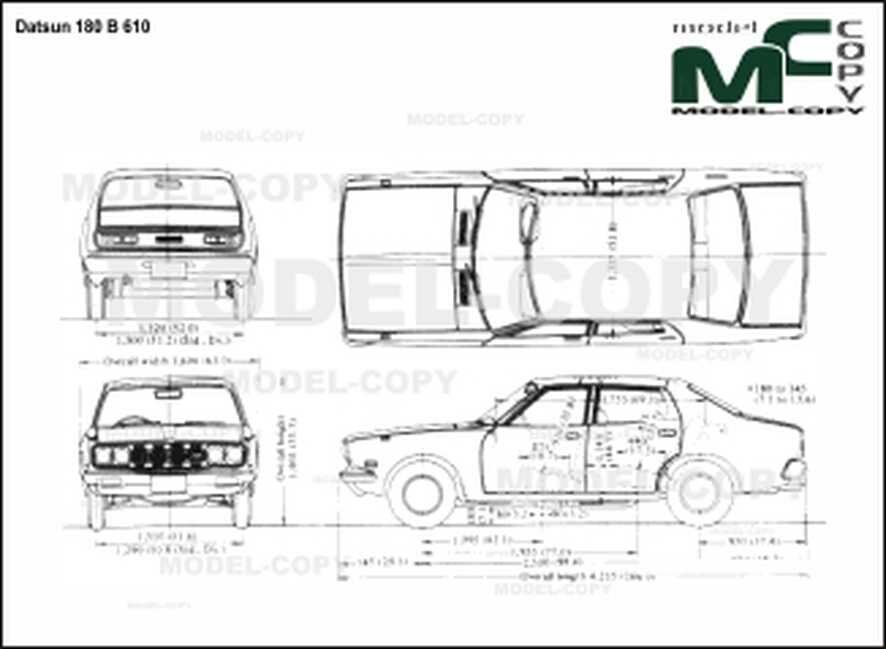 datsun 100a чертеж фото