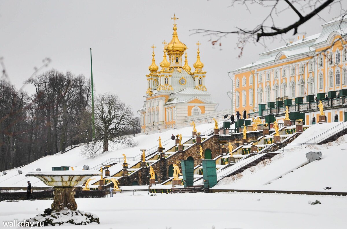 петергоф зимой фото