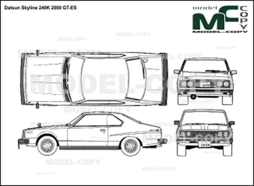 nissan skyline 2000 чертеж фото