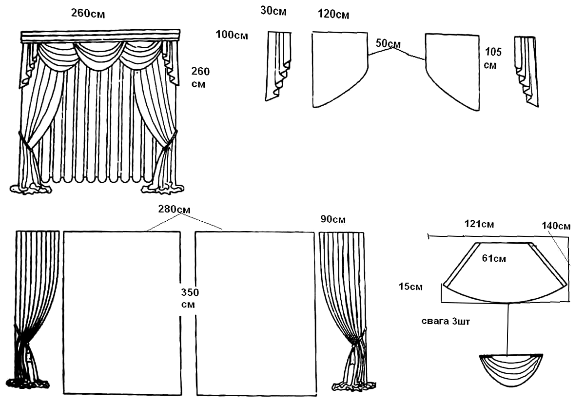 шторы в складку своими руками пошаговая инструкция