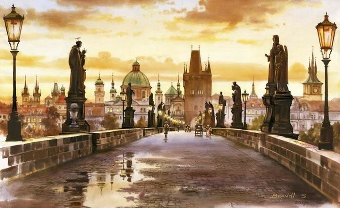 карлов мост в праге фото
