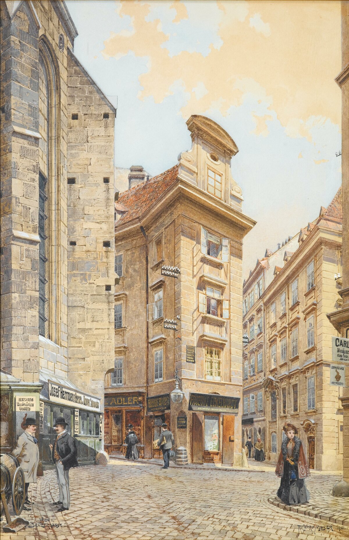 австрийский художник richard moser (wien 1874-1924) фото