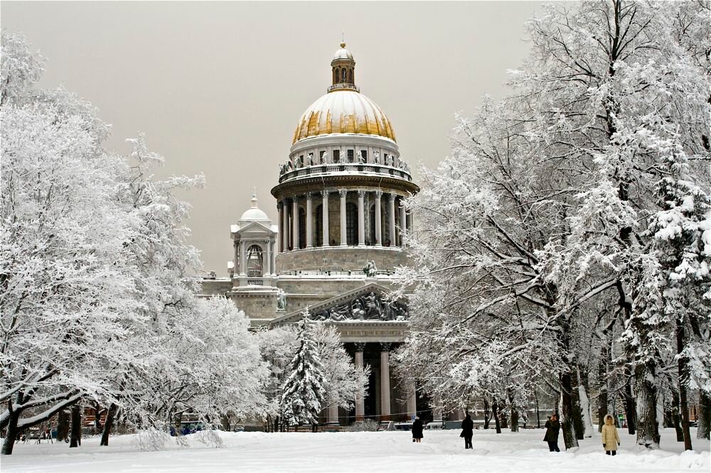 исаакиевский собор зимой фото