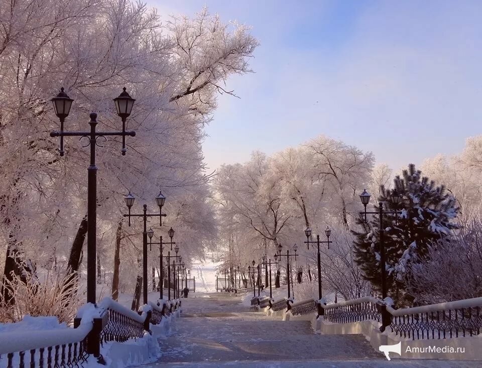 город хабаровск зима фото