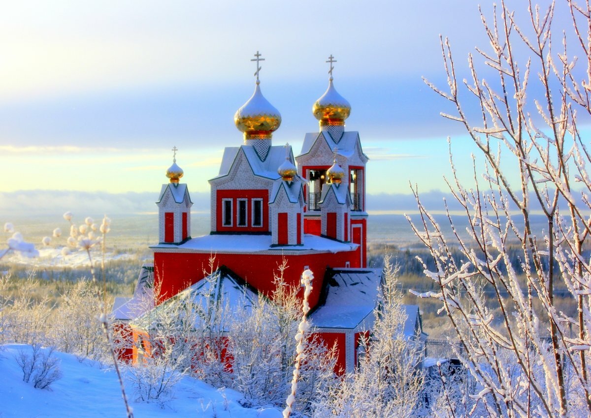 храм зима никольский абакан фото