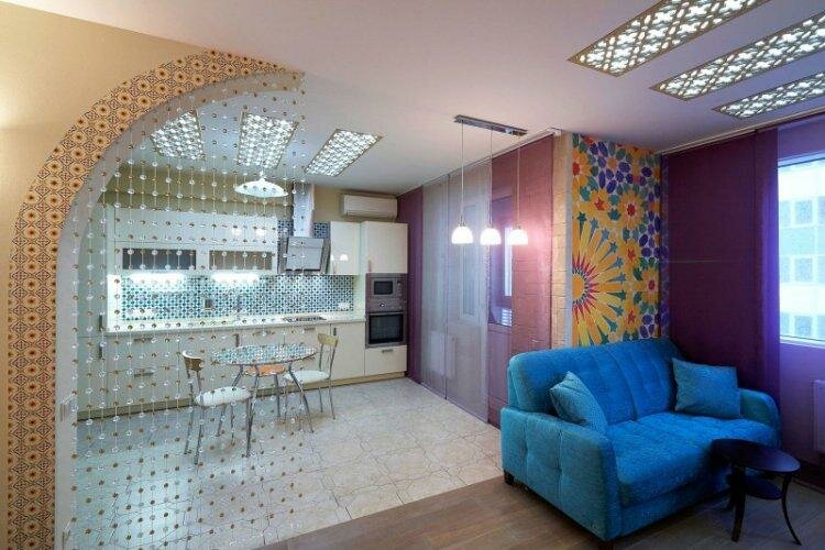 зонирование кухни фото