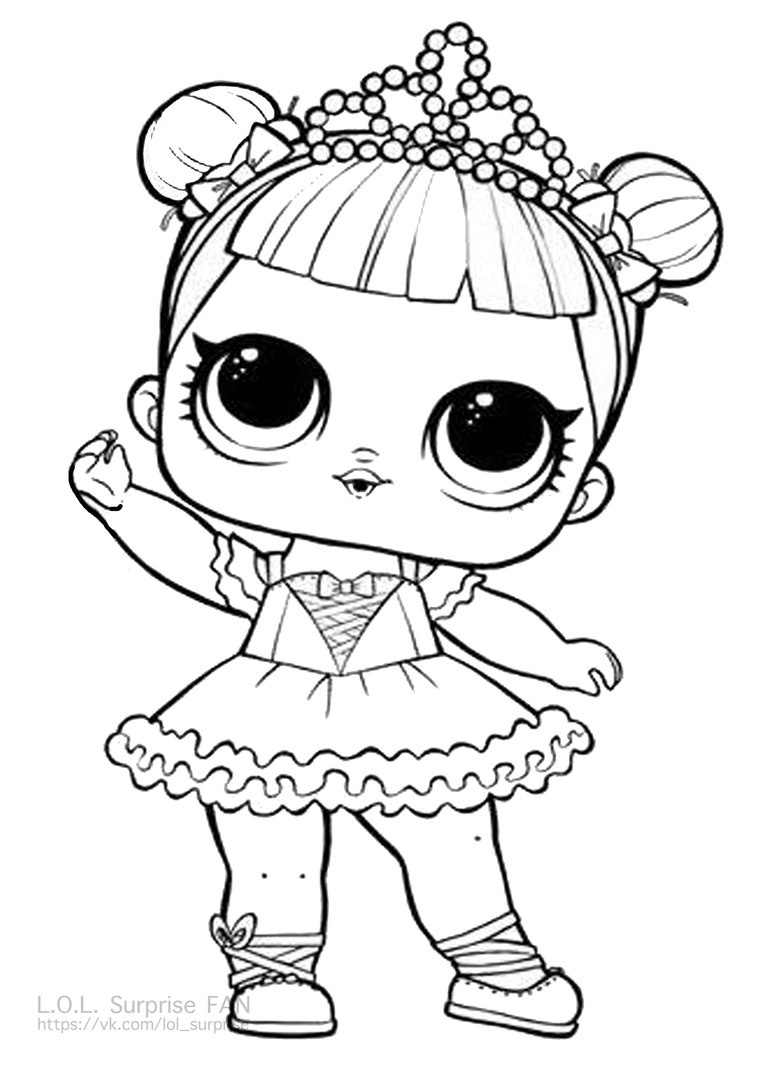 "Center Stage LOL Doll Coloring Page - LOL Surprise Doll Colo" — card of the user Андрей Б. in ...