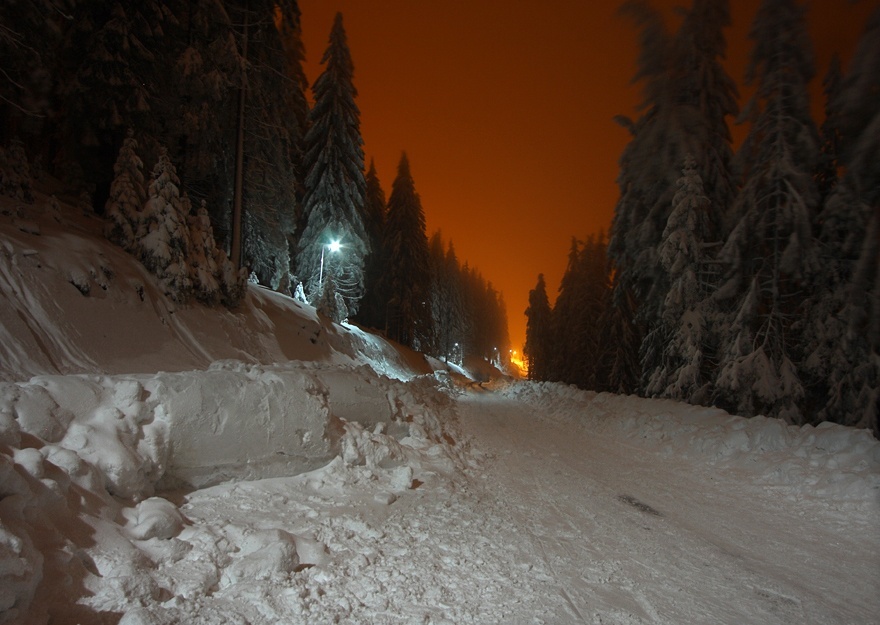 снег дорога фото