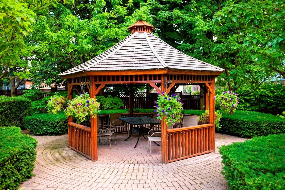 wooden gazebo беседки фото