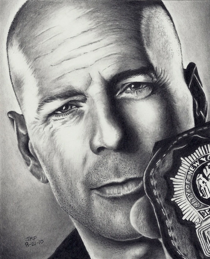 bruce willis portret фото