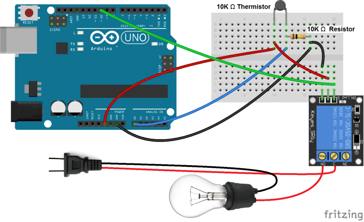 Arduino bluetooth temperature sensor