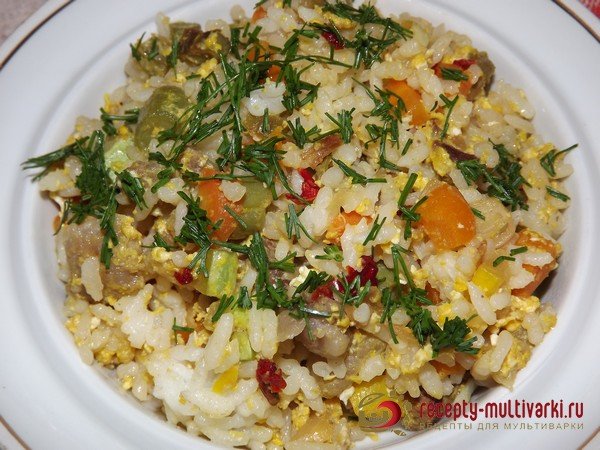 плов с курицей в мультиварке фото