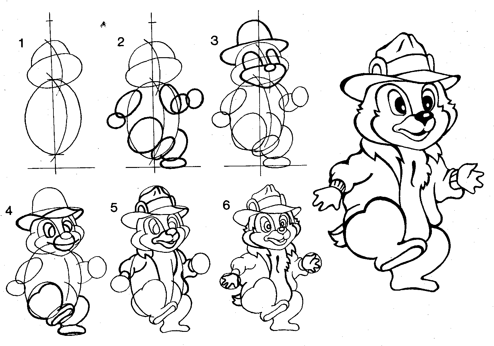 Картинки из мультиков хочу рисовать