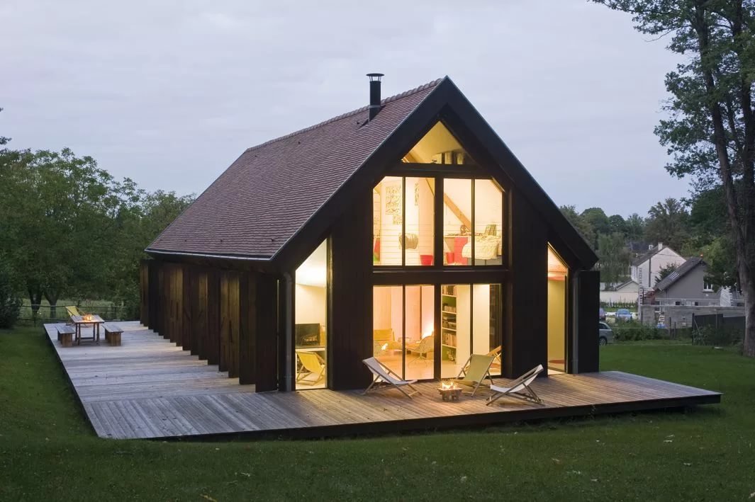 дом-сарай barn house фото
