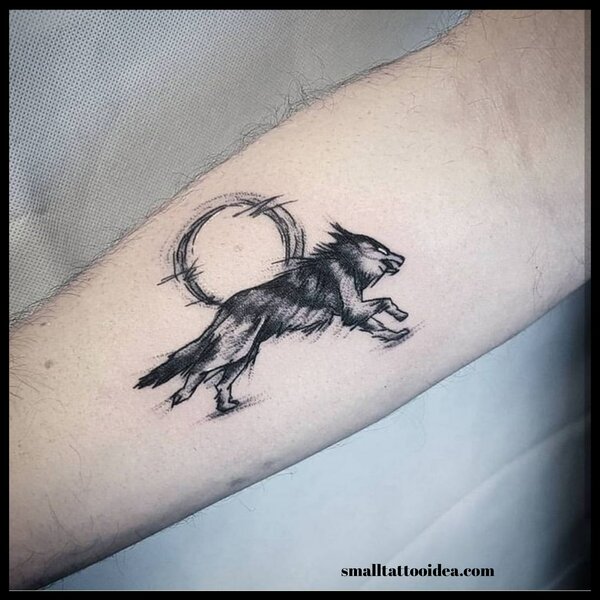 Small Wolf Tattoo Designs