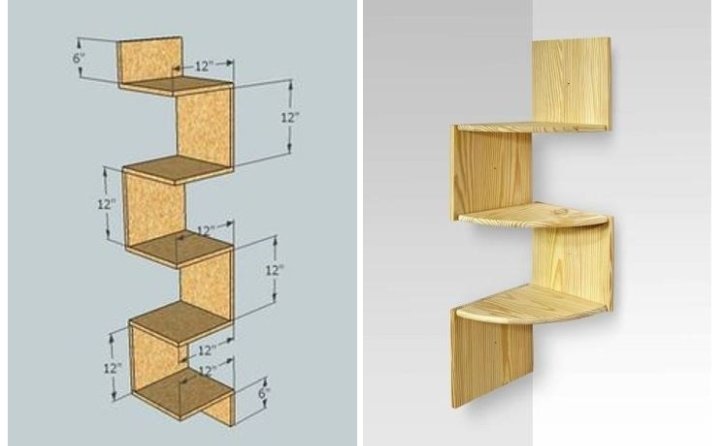 угловая полка своими руками из дсп