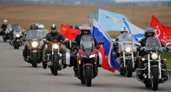 байкеры крыма ночные волки фото