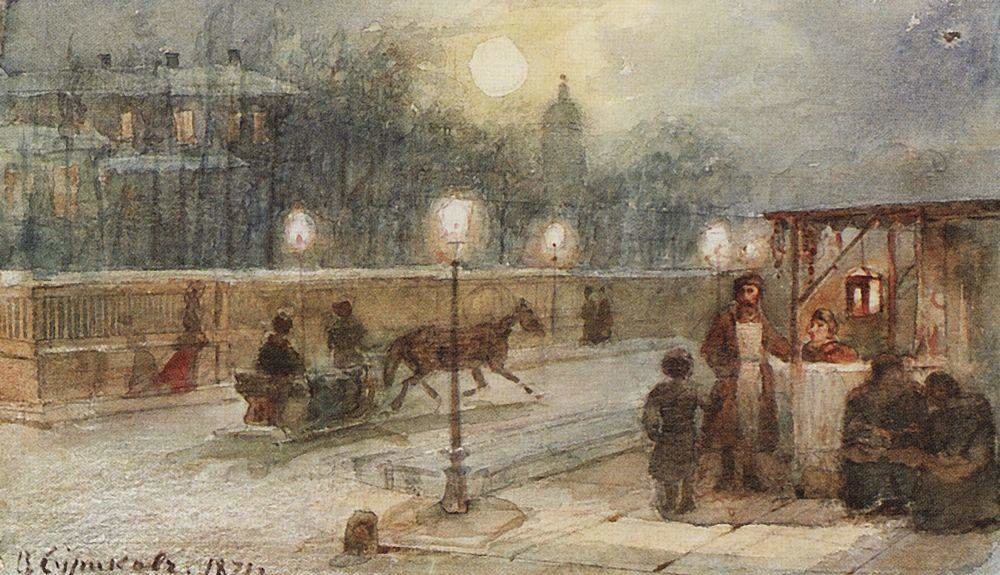 василий иванович суриков вечер в петербурге фото