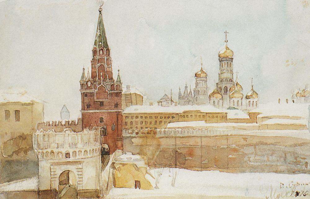 василий суриков вид на кремль фото