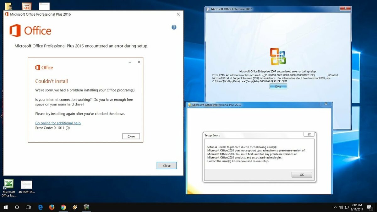 Microsoft Office Install Failed