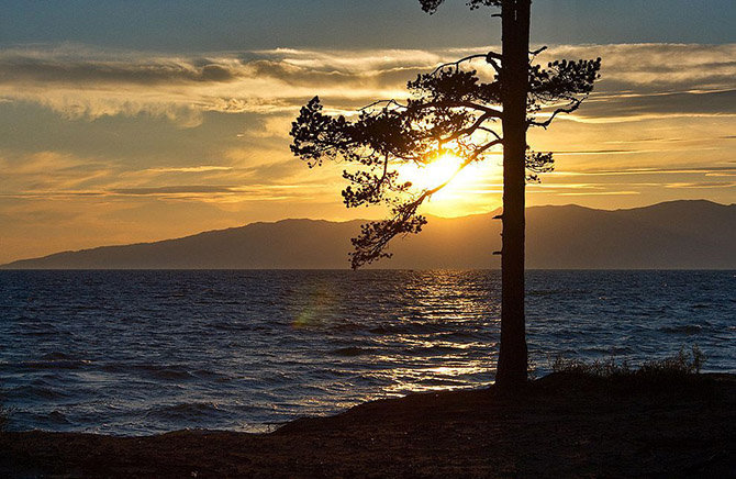 закат на байкале фото