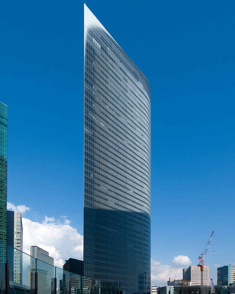 dentsu tower - токио, япония (1998) фото