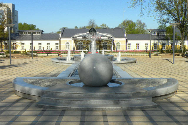 фонтан в городе друскининкай фото