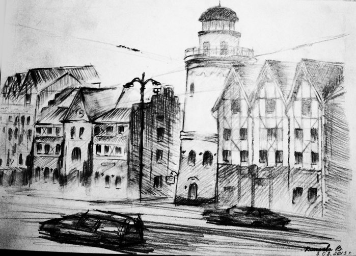 городская зарисовка фото