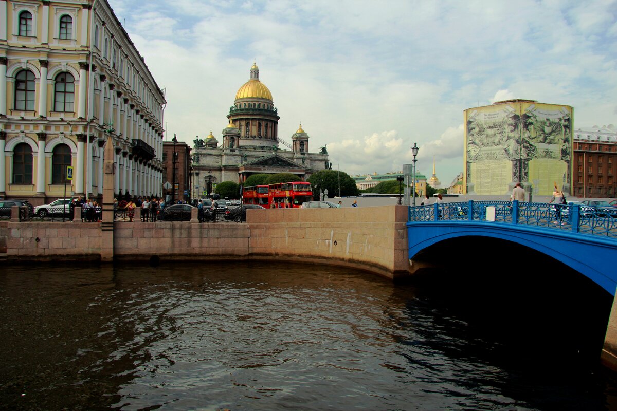 синий мост санкт петербург фото