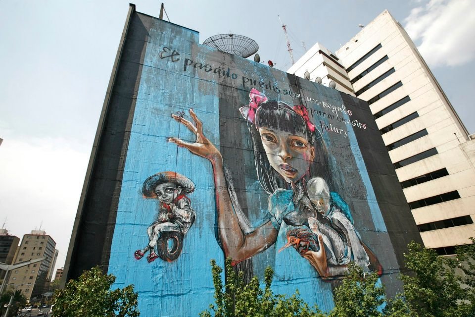 poster street art mural фото