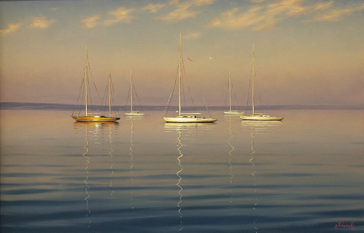 морские пейзажи алексея адамова фото