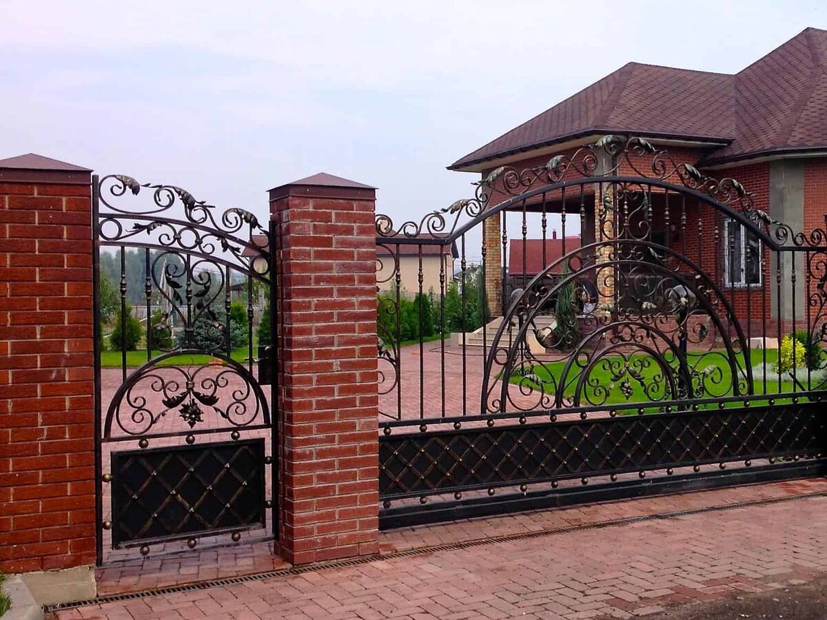 кованый забор фото