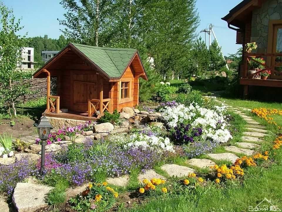 благоустройство дачного участка фото
