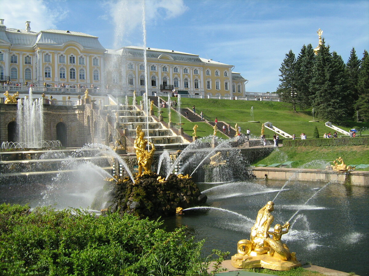 петергоф фонтаны фото