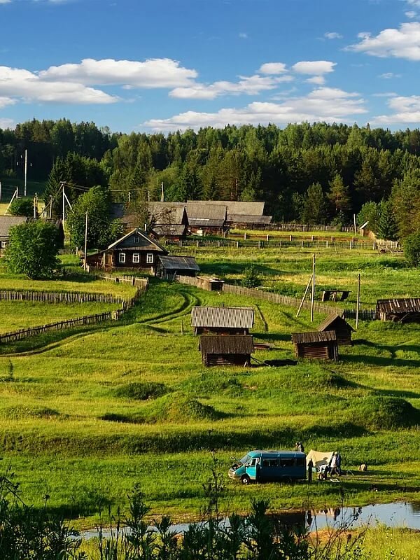 русская деревня летом бол фото