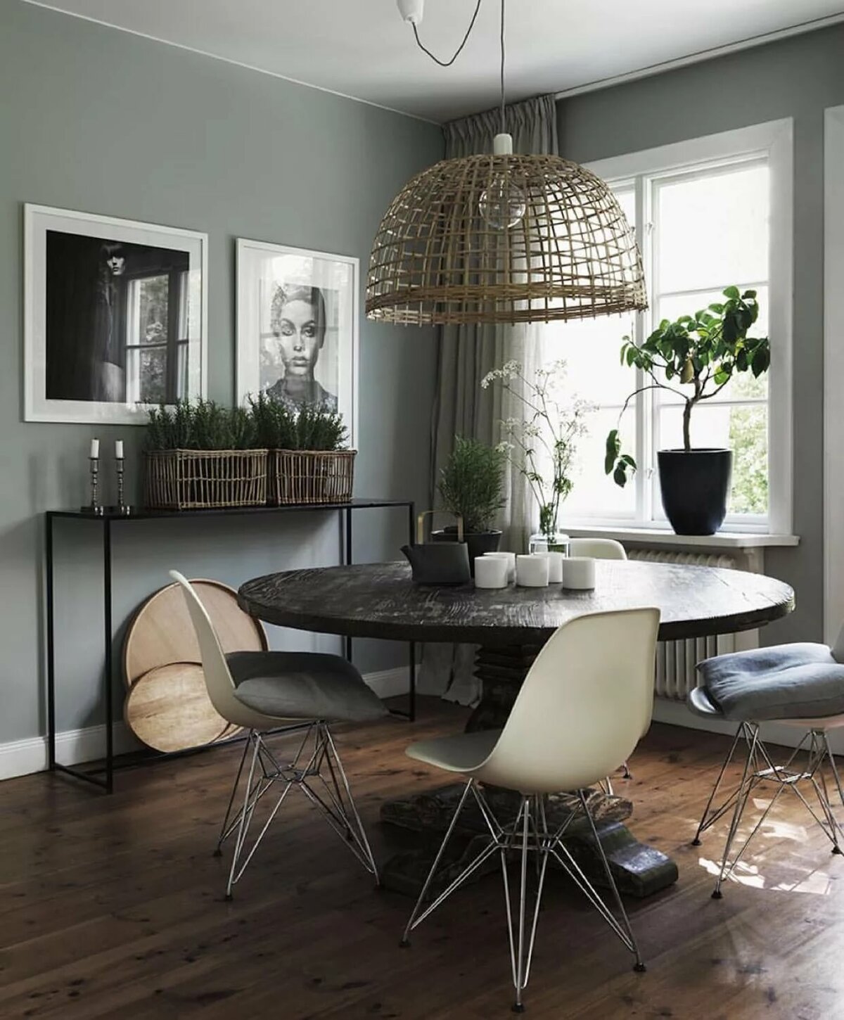 стул eames style dsw в интерьере фото