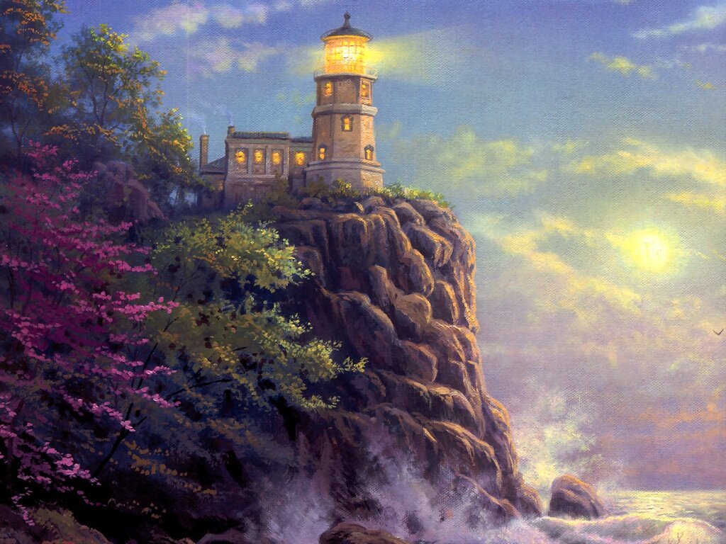 пейзаж с маяком томас кинкейд фото