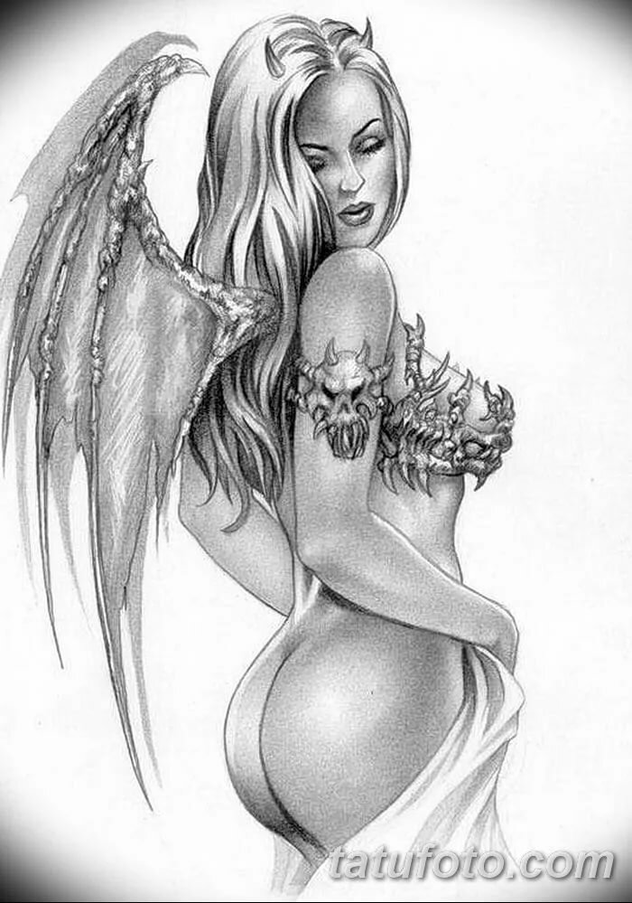 Sexy angels tattoos