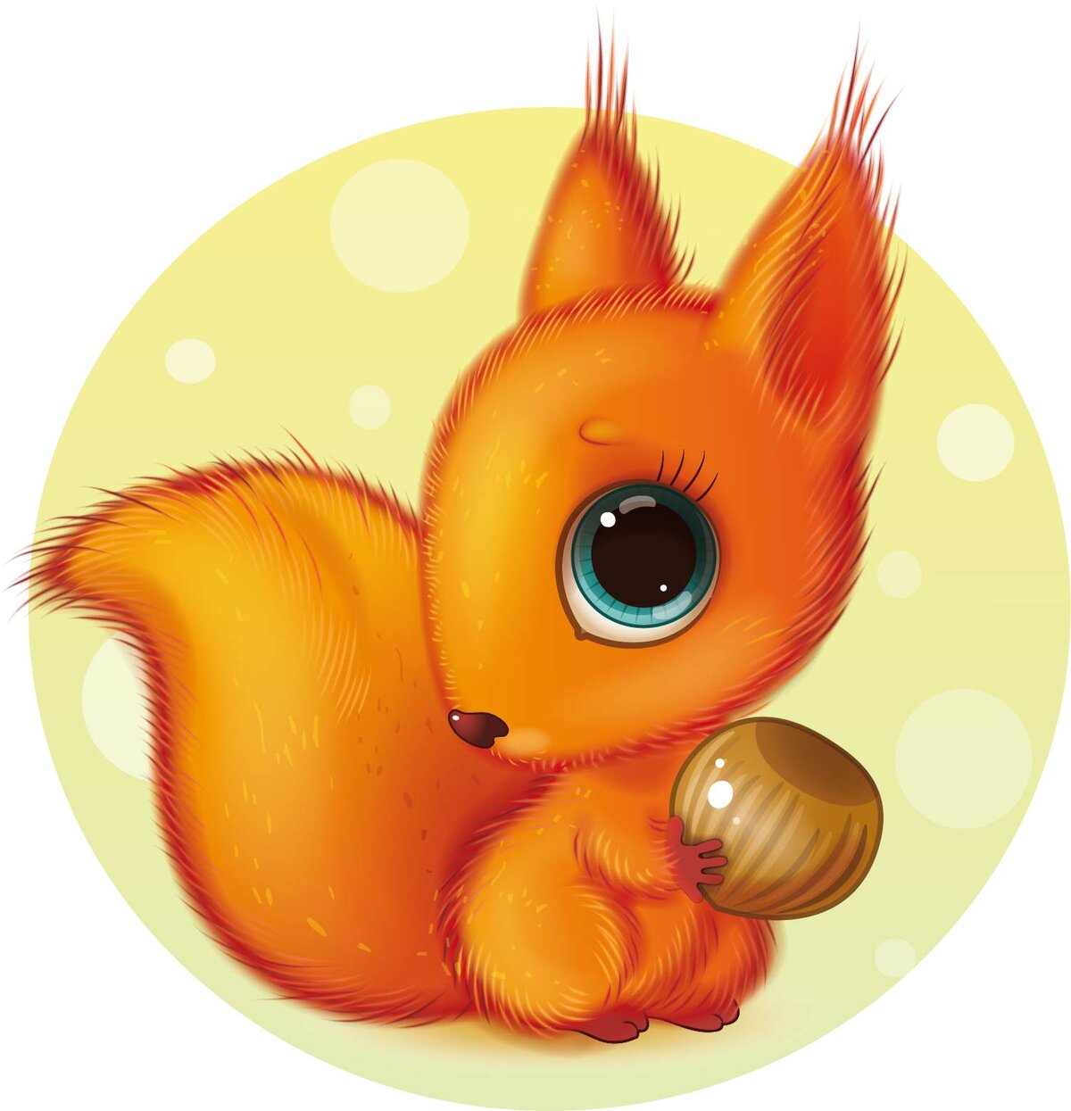 Нарисованные белочки картинки